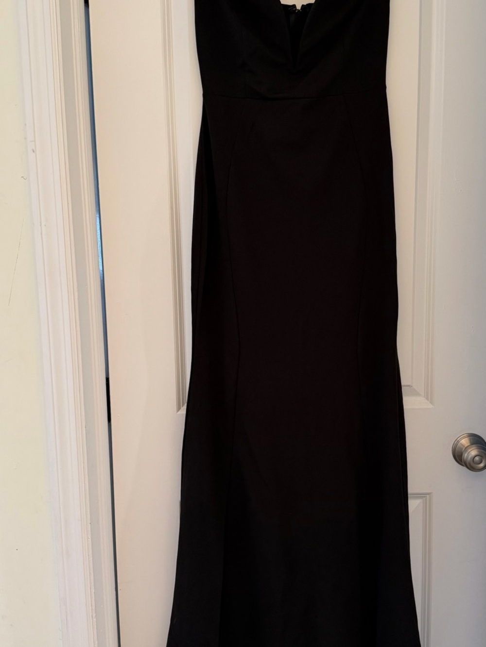 Windsor Black Strapless Evening Gown